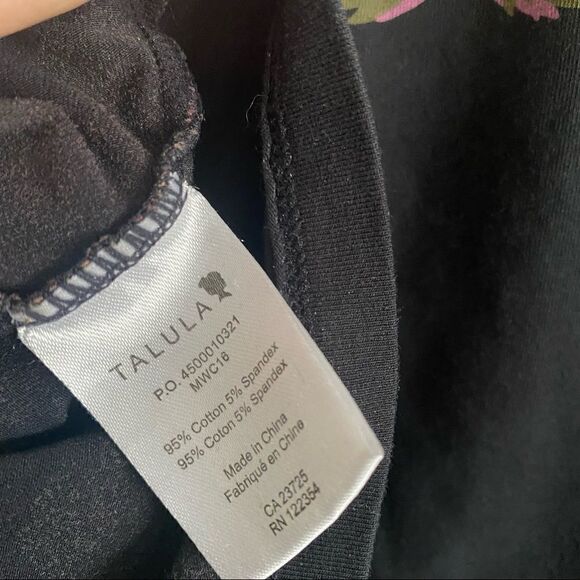 Talula Floral Bodycon Mini Skirt Black Pink Women’s XS/S Fitted Y2K - Picture 3 of 5